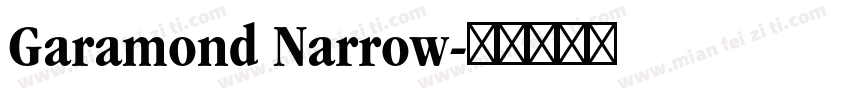 Garamond Narrow字体转换
